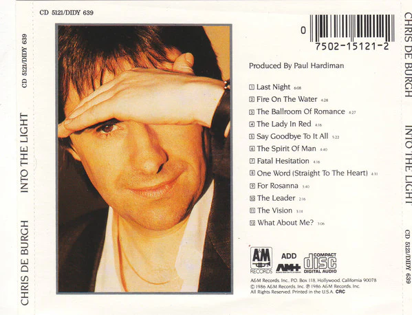 Chris de Burgh - Into The Light (CD, Album, Club) - Image 3