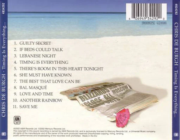 Chris de Burgh - Timing Is Everything... (CD, Album) - Image 2