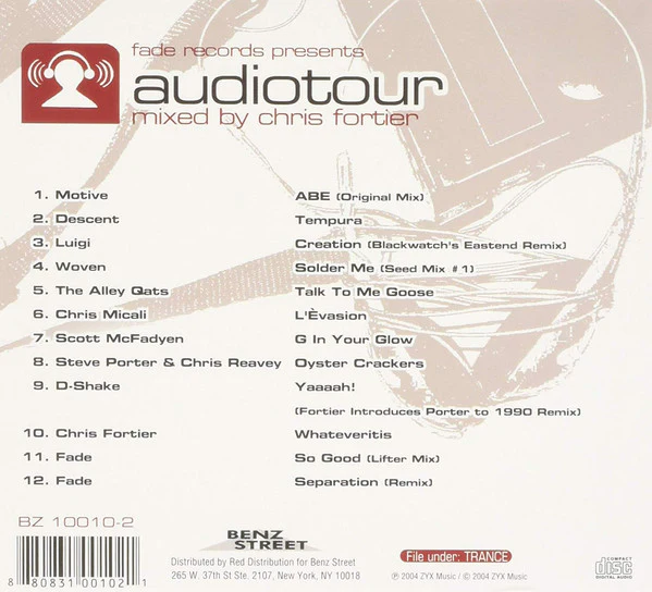 Chris Fortier - Fade Records Presents Audiotour (CD, Mixed) - Image 2