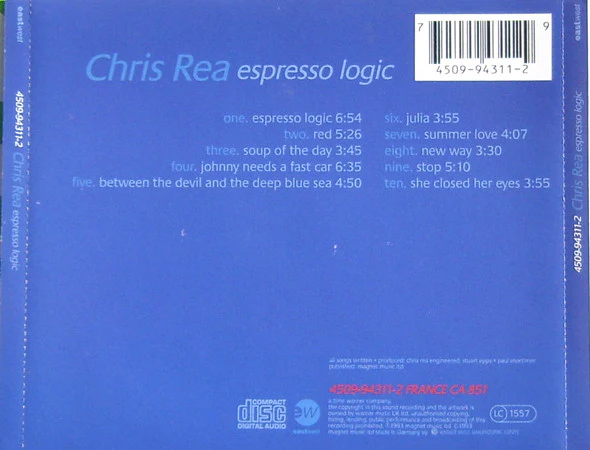 Chris Rea - Espresso Logic (CD, Album) - Image 2