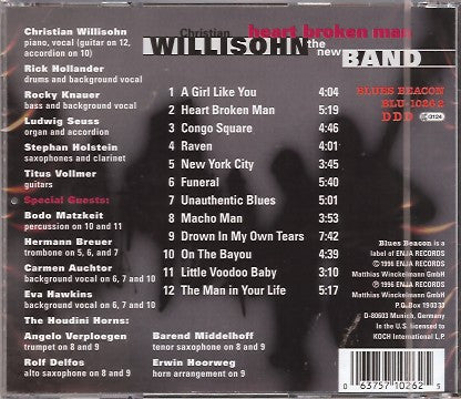 Christian Willisohn - Heart Broken Man (CD, Album, DDD) - Image 2