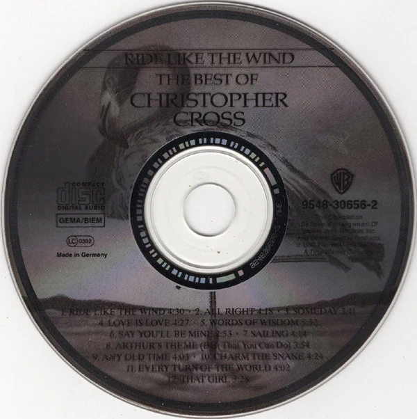 Christopher Cross - Ride Like The Wind / The Best Of Christopher Cross (CD, Comp, RE) - Image 3