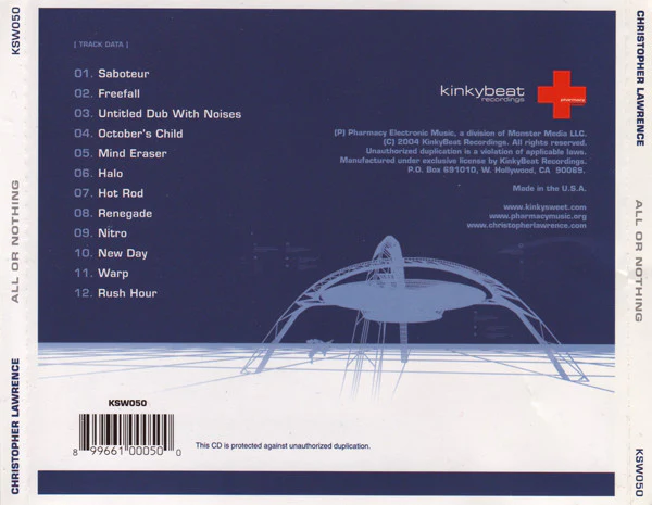 Christopher Lawrence - All Or Nothing (CD, Album) - Image 2