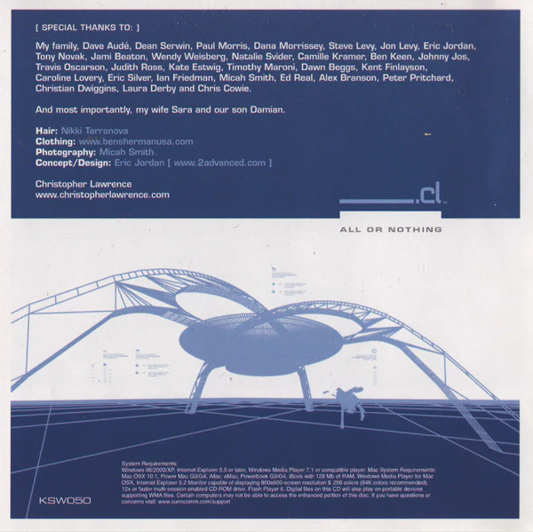 Christopher Lawrence - All Or Nothing (CD, Album) - Image 5