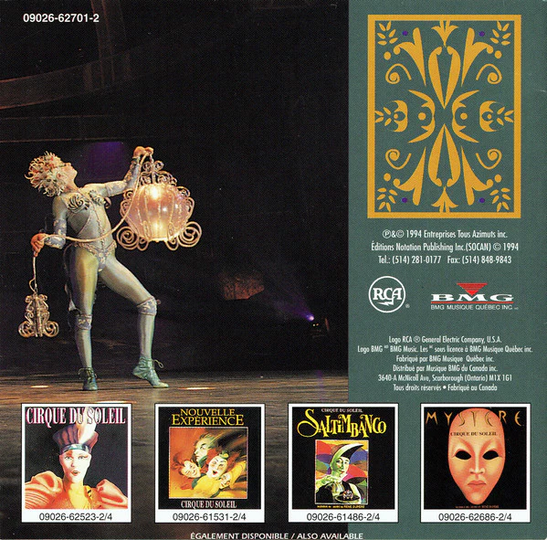 Cirque Du Soleil - Alegría (CD, Album) - Image 4