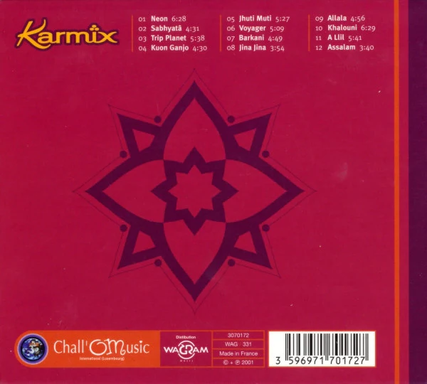 Claude Challe Presents Karmix - Kuon Ganjo (CD, Album) - Image 2