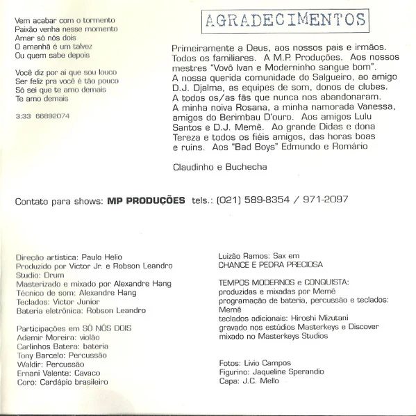 Claudinho & Buchecha - Claudinho & Buchecha (CD, Album) - Image 4