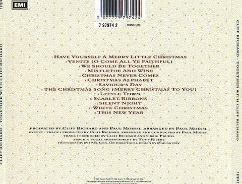 Cliff Richard - Together With Cliff Richard (CD, Comp) - Image 2