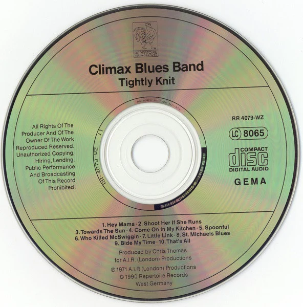 Climax Blues Band - Tightly Knit (CD, Album, RE) - Image 3