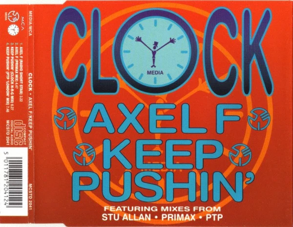 Clock - Axel F / Keep Pushin' (CD, Single, CD1)