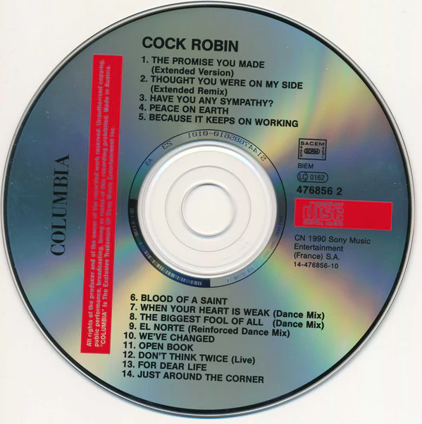 Cock Robin - Gold (CD, Comp, RP) - Image 3