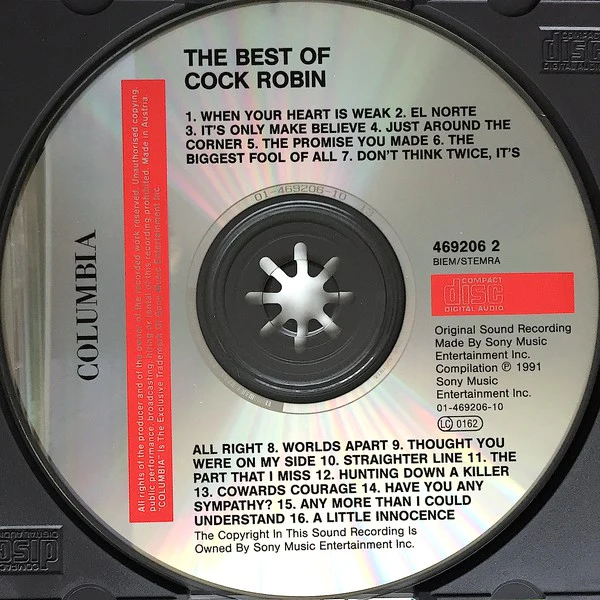 Cock Robin - The Best Of Cock Robin (CD, Comp) - Image 3