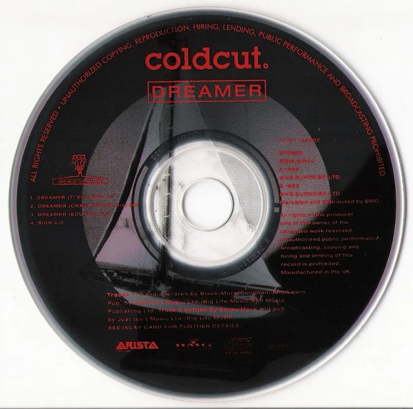 Coldcut - Dreamer (CD, Single) - Image 3