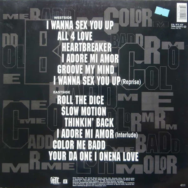 Color Me Badd - C.M.B. (LP, Album) - Image 2