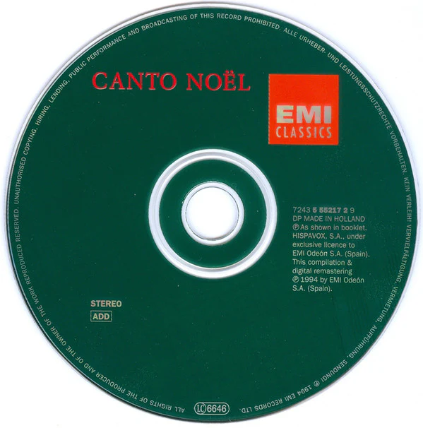 Coro De Monjes Del Monasterio De Santo Domingo De Silos - Canto Noël (CD, Comp, RM) - Image 3