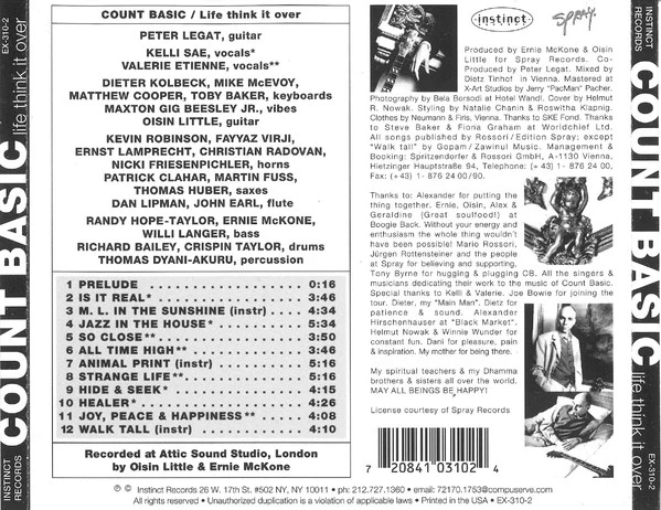 Count Basic - Life Think It Over (CD, Album) - Image 2