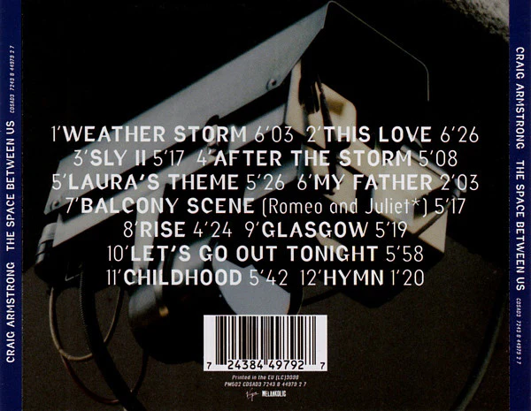 Craig Armstrong - The Space Between Us (CD, Album) - Image 2