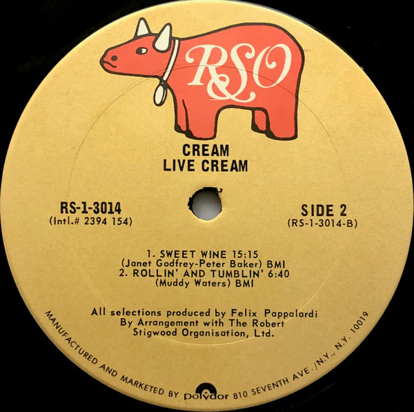Cream  - Live Cream (LP, Album, RE) - Image 4