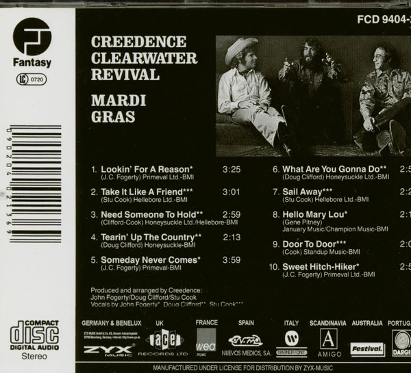 Creedence Clearwater Revival - Mardi Gras (CD, Album) - Image 2