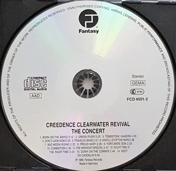 Creedence Clearwater Revival - The Concert (CD, Album, RE, RM) - Image 3