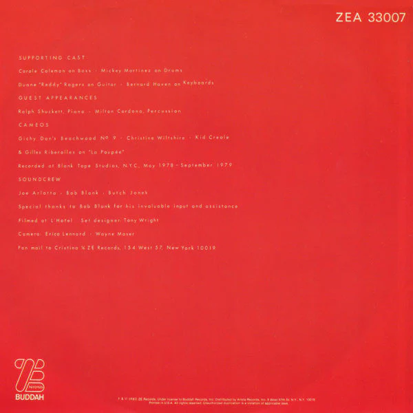 Cristina - Cristina (LP, Album, Pit) - Image 4