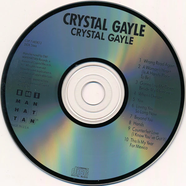 Crystal Gayle - Crystal Gayle (CD, Album, RE) - Image 4