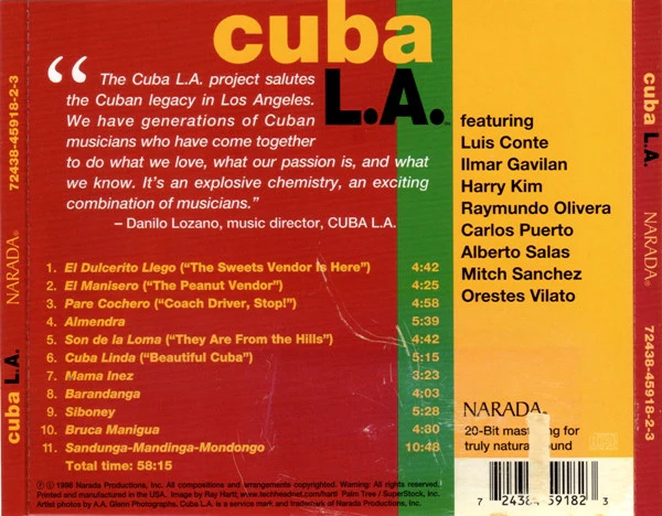 Cuba L.A. - Cuba L.A. (CD, Album, 20 ) - Image 2