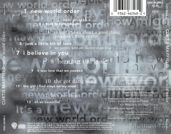 Curtis Mayfield - New World Order (CD, Album) - Image 2