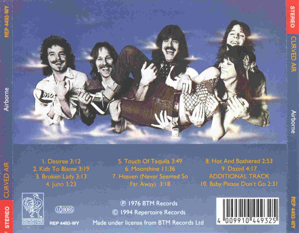 Curved Air - Airborne (CD, Album, RE) - Image 2
