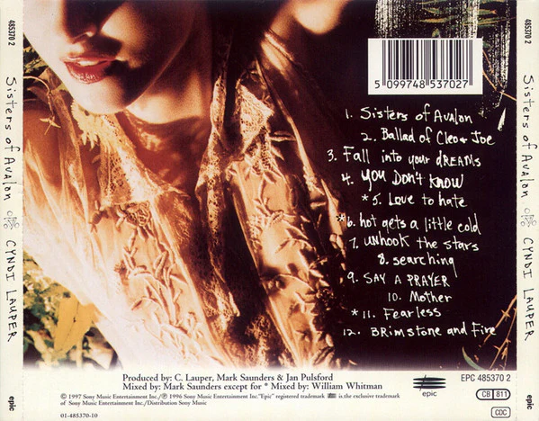 Cyndi Lauper - Sisters Of Avalon (CD, Album) - Image 2