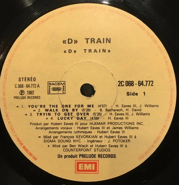 D-Train - You're The One For Me (LP, Album) - Image 3