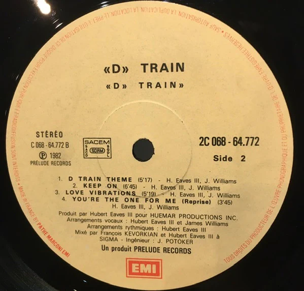 D-Train - You're The One For Me (LP, Album) - Image 4