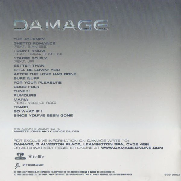 Damage - Since You've Been Gone (CD, Album) - Image 2