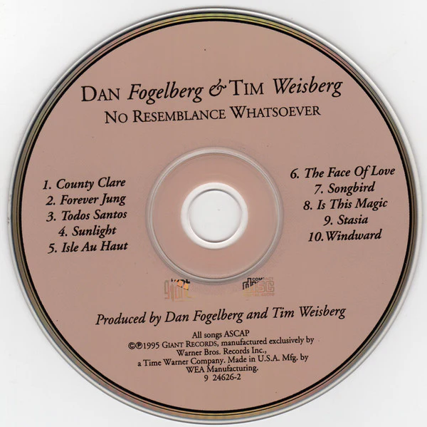 Dan Fogelberg & Tim Weisberg - No Resemblance Whatsoever (CD, Album) - Image 3