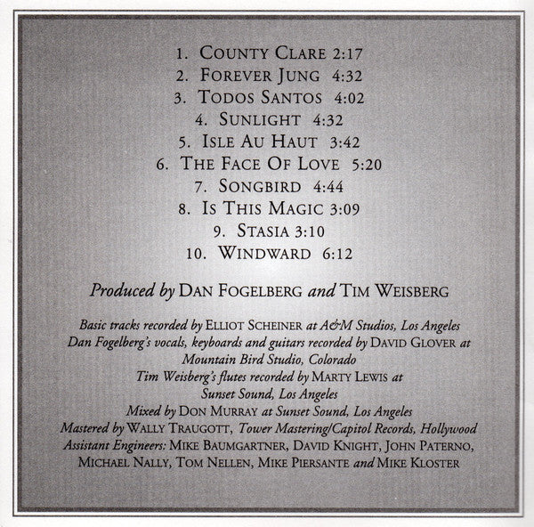 Dan Fogelberg & Tim Weisberg - No Resemblance Whatsoever (CD, Album) - Image 5