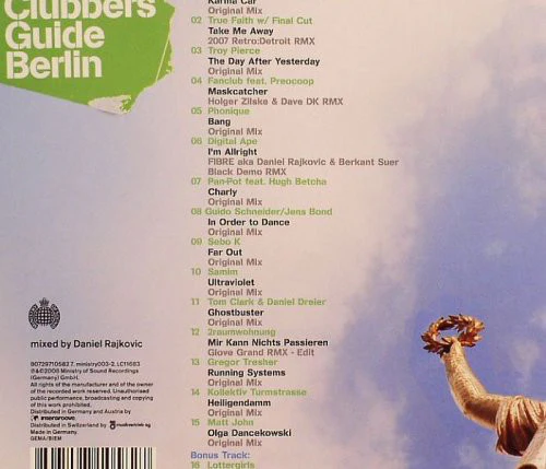 Daniel Rajkovic - Clubbers Guide Berlin (CD, Comp, Mixed) - Image 2