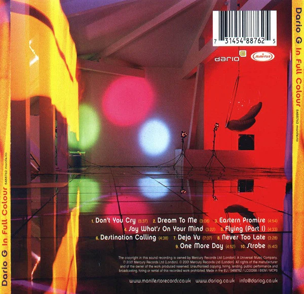 Dario G - In Full Colour (CD, Album) - Image 2