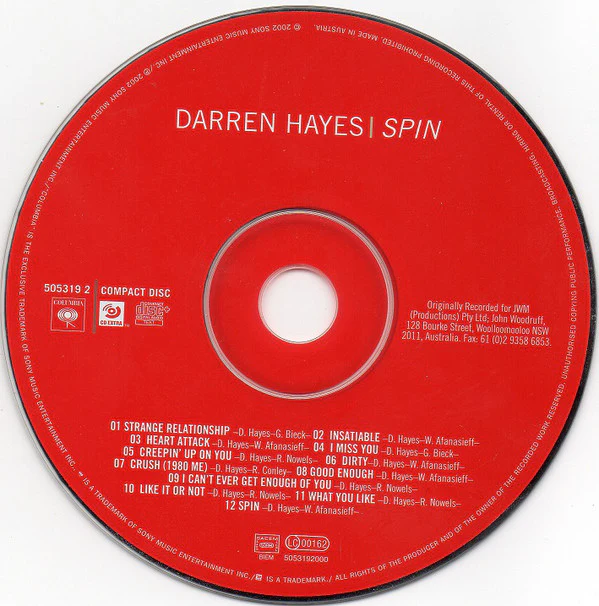 Darren Hayes - Spin (CD, Album, Enh) - Image 3