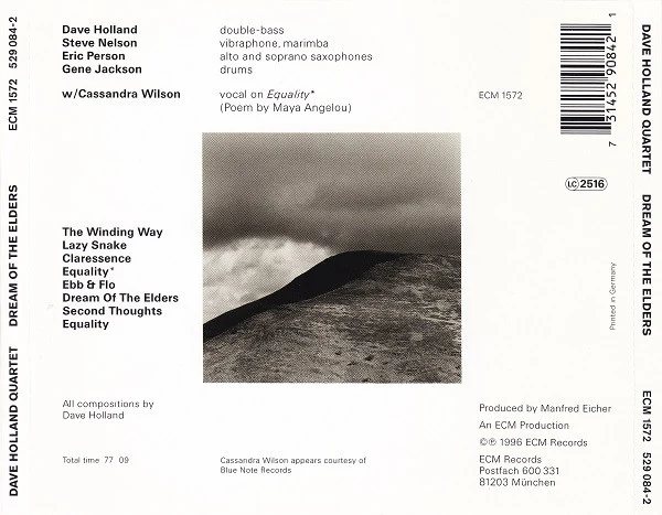 Dave Holland Quartet* - Dream Of The Elders (CD, Album) - Image 2