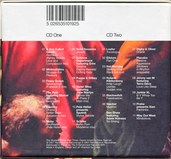 Dave Seaman - Renaissance: Desire (2xCD, Mixed, Cla) - Image 2
