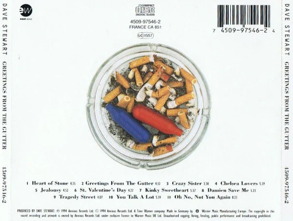 Dave Stewart* - Greetings From The Gutter (CD, Album) - Image 2