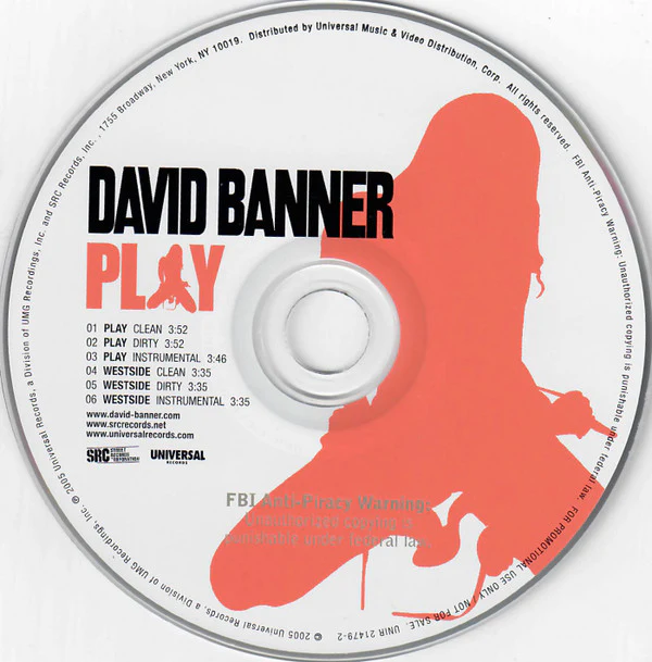 David Banner - Play (CD, Maxi, Promo) - Image 3