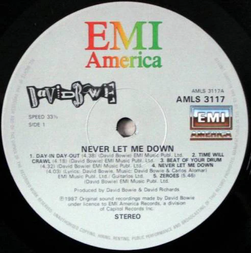 David Bowie - Never Let Me Down (LP, Album) - Image 3