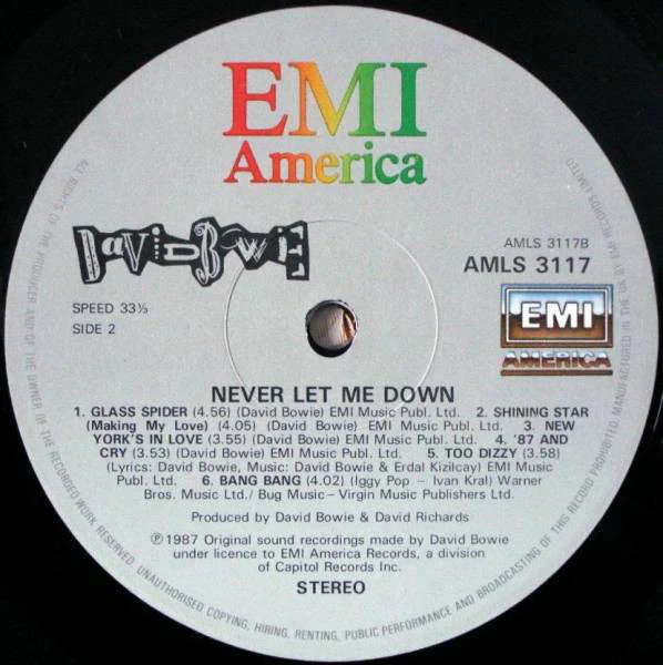 David Bowie - Never Let Me Down (LP, Album) - Image 4