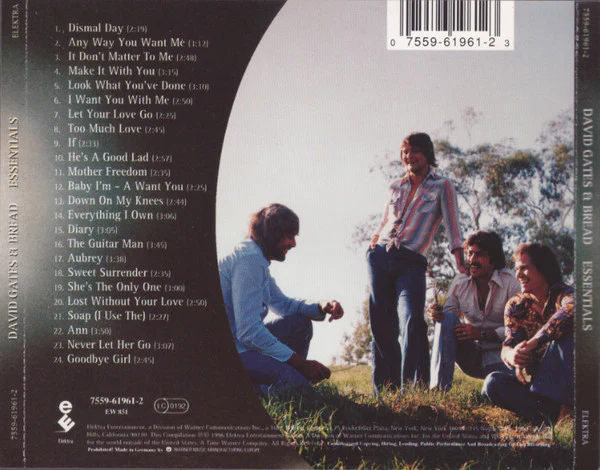 David Gates & Bread - Essentials (CD, Comp) - Image 2