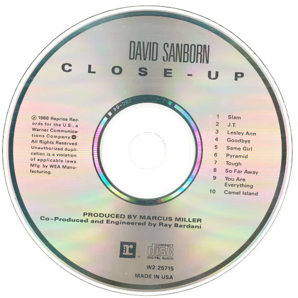 David Sanborn - Close-Up (CD, Album, Club) - Image 3
