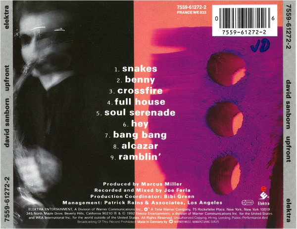 David Sanborn - Upfront (CD, Album) - Image 2