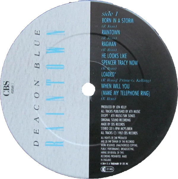 Deacon Blue - Raintown (LP, Album) - Image 3