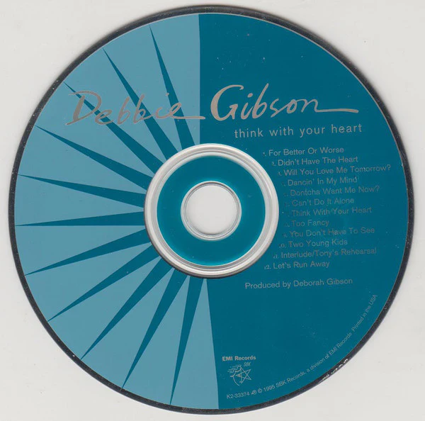 Debbie Gibson - Think With Your Heart (CD, Album) - Image 3