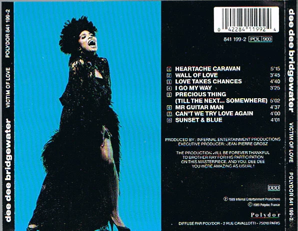 Dee Dee Bridgewater - Victim Of Love (CD, Album) - Image 2
